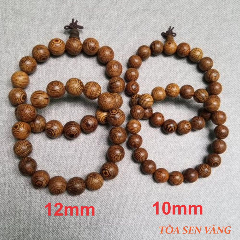 Vòng tay gỗ mun đuôi công - Vòng chuỗi hạt gỗ cho đeo tay