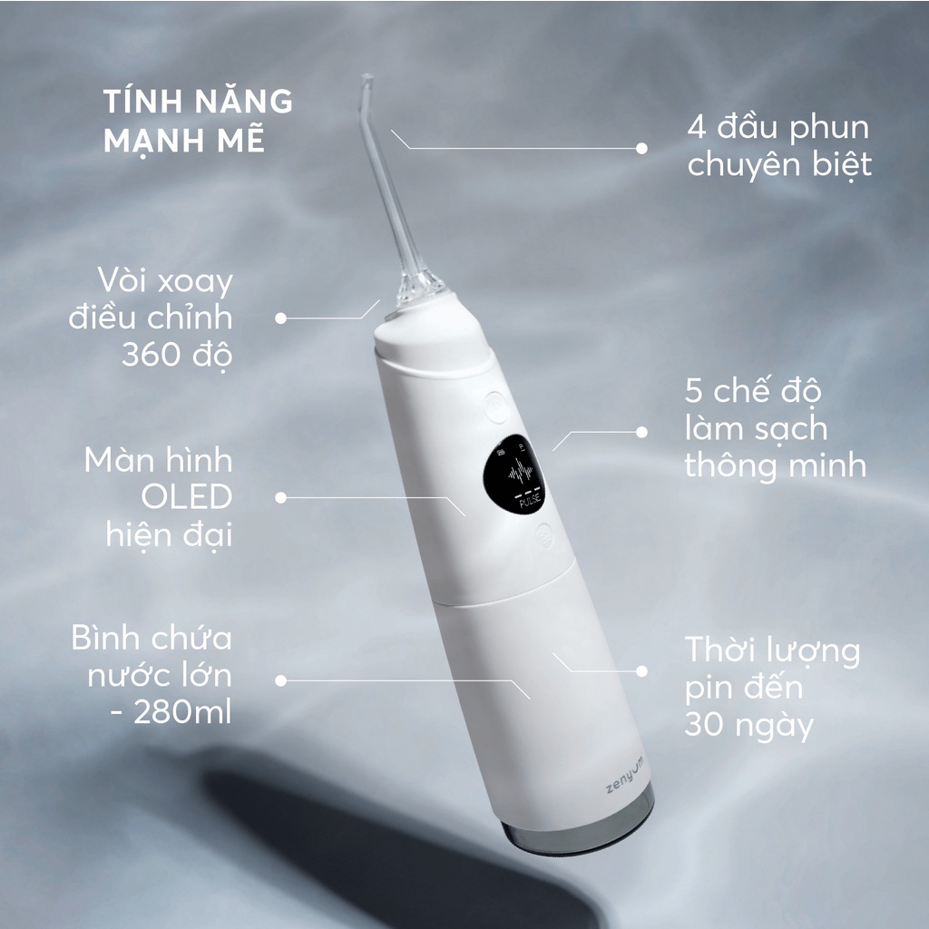 Máy Tăm Nước Zenyum Pro - Màu Đen/Trắng