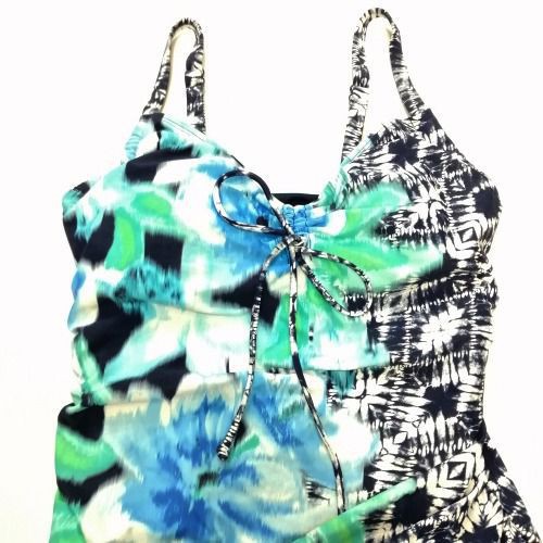 Đồ bơi Beach House 2 dây hoa văn xanh ( TH8921 ) | BigBuy360 - bigbuy360.vn