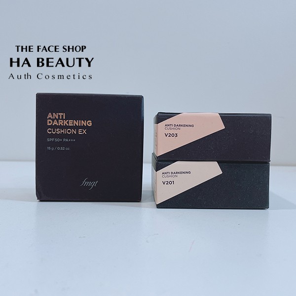 Phấn nước trang điểm chống nắng che phủ tốt khuyết điểm hàn quốc The Face Shop Anti Darkening Cushion Ex 15g SPF50+PA+++ | BigBuy360 - bigbuy360.vn