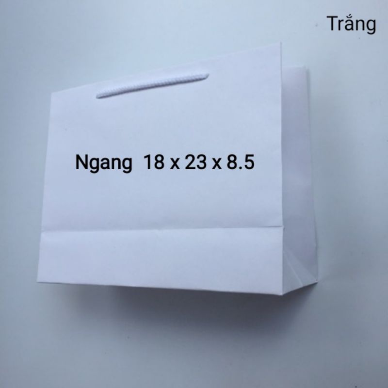 10c Túi giấy đựng quà - túi giấy đựng đồ - túi giấy trắng