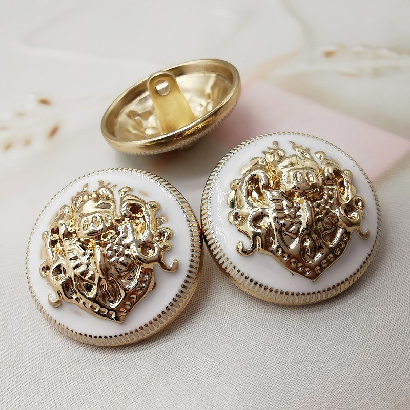 Cúc kim loại cao cấp, phong cách Anh phù hợp áo vest nam và nữ, áo khoác, măng tô, áo khoác dạ