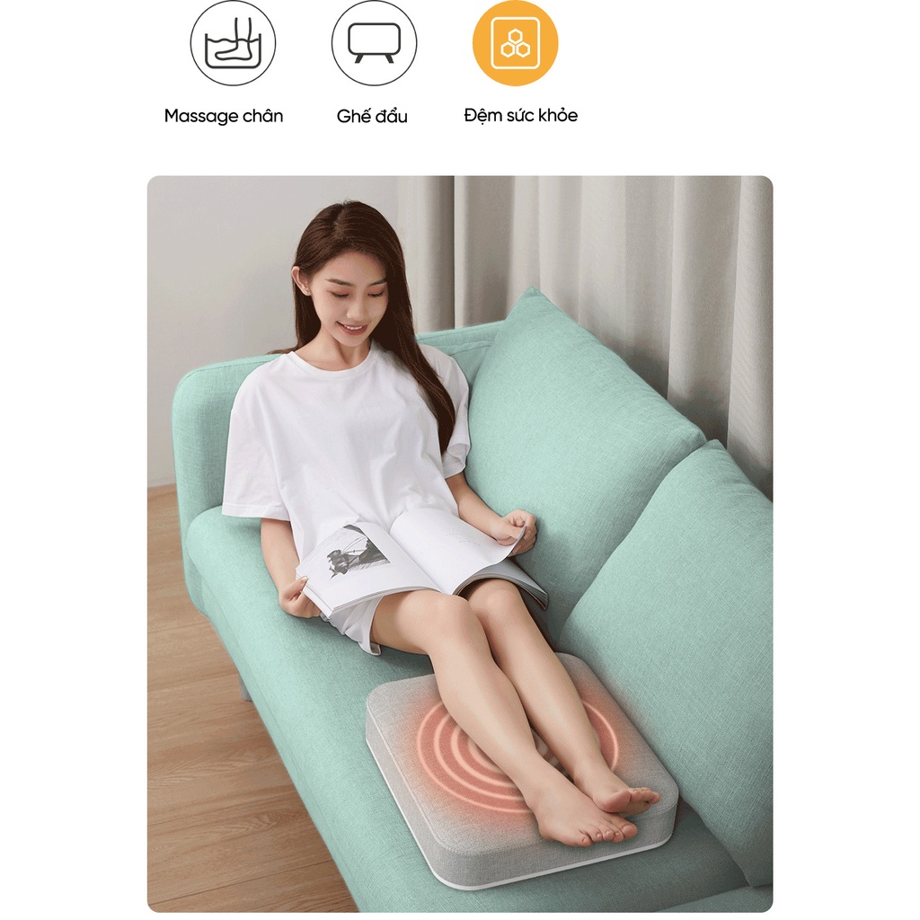 Máy massage ngâm chân sưởi ấm 3 trong 1 HITH ZMZ-X5 - Đệm sưởi - Ghế đôn