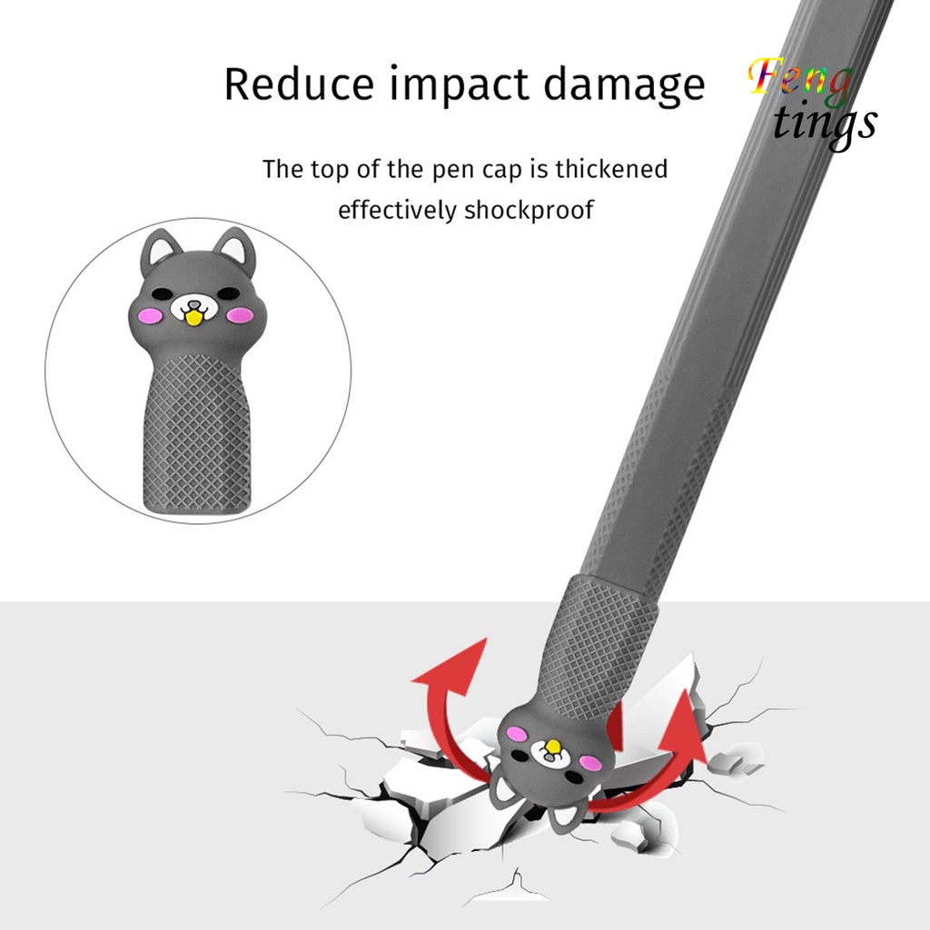 Vỏ bảo vệ bằng silicon mềm chống rơi chống thất lạc cho bút cảm ứng Apple Pencil 2