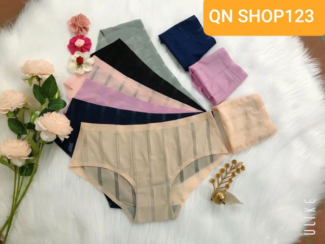 Combo 10 quần lót su kẻ sọc nữ không đường may | BigBuy360 - bigbuy360.vn