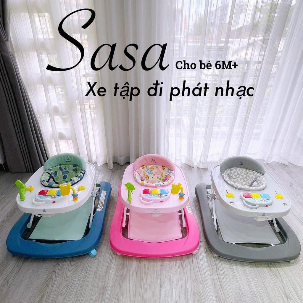 Xe tập đi SaSa có bàn nhạc đồ chơi cho bé từ 6-18m chính hãng bảo hành 1 năm