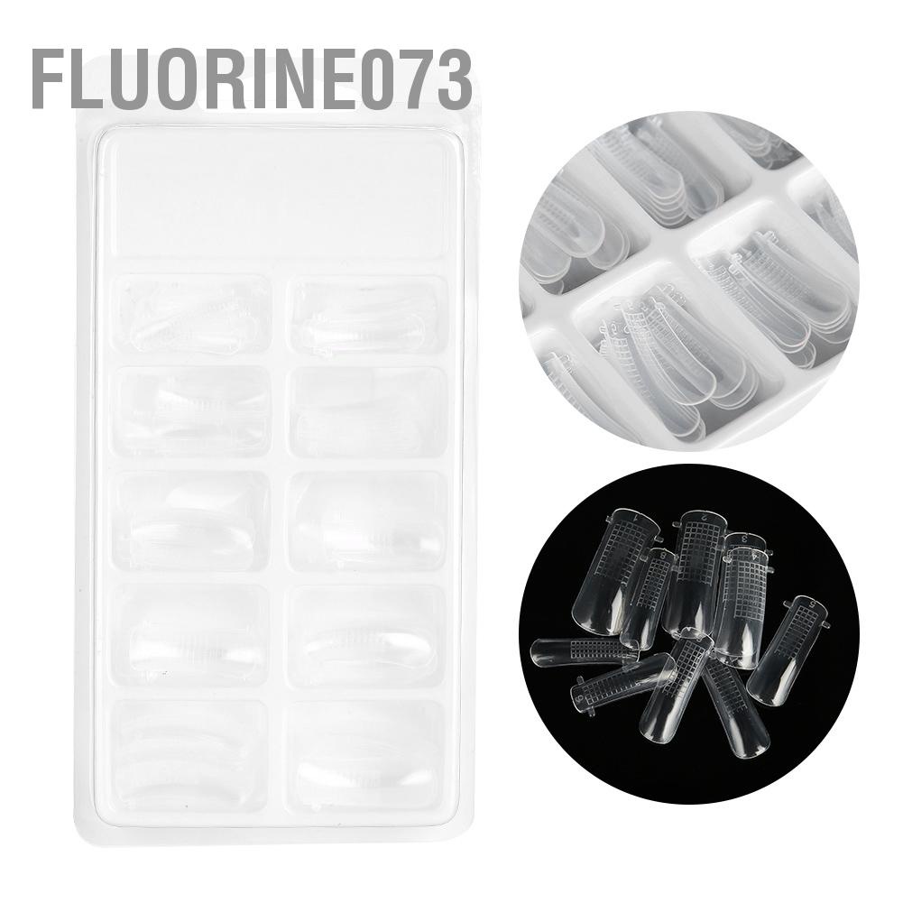 Chiết khấu 100 cái Hình thức Móng tay Rõ ràng Bìa đầy đủ Mở rộng mẹo làm khuôn gel xây dựng nhanh Dụng cụ làm móng tay tự làm  Giao hàng nhanh chóng