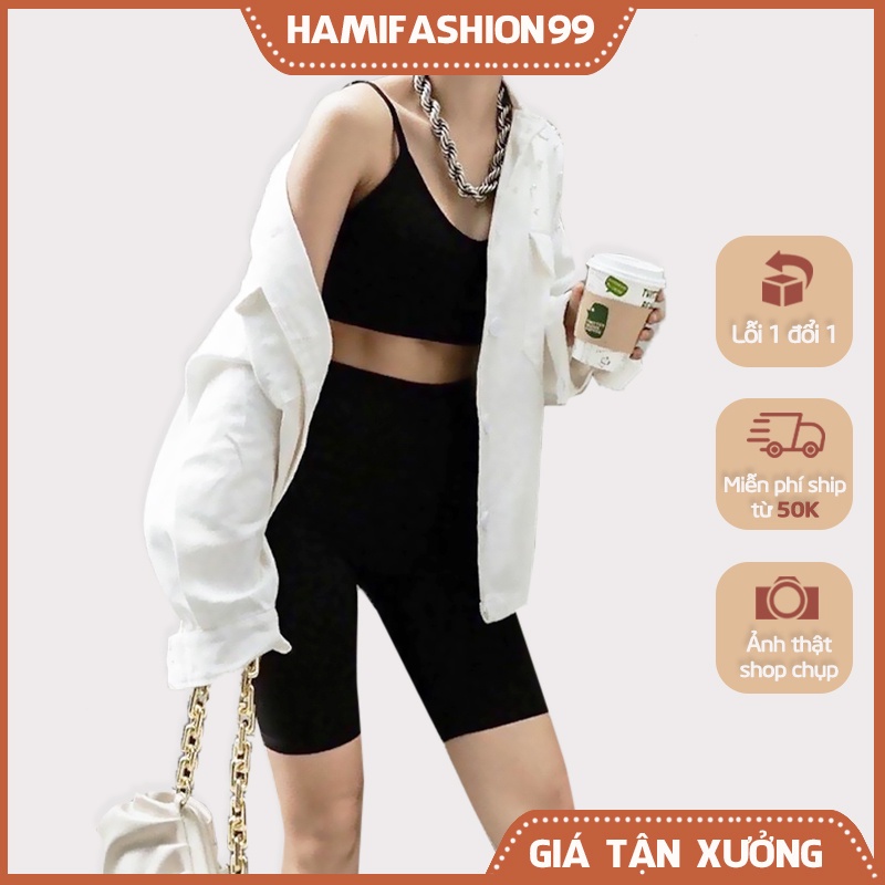 Quần Legging nữ lửng chất cotton