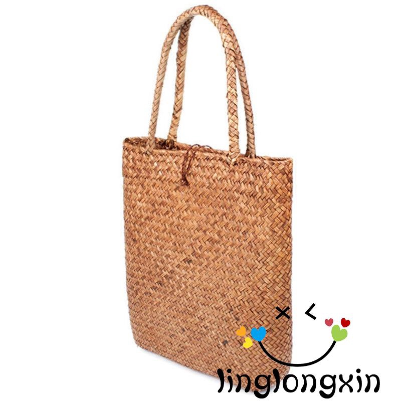 Túi cói dáng rộng phong cách vintage tiện dụng | BigBuy360 - bigbuy360.vn