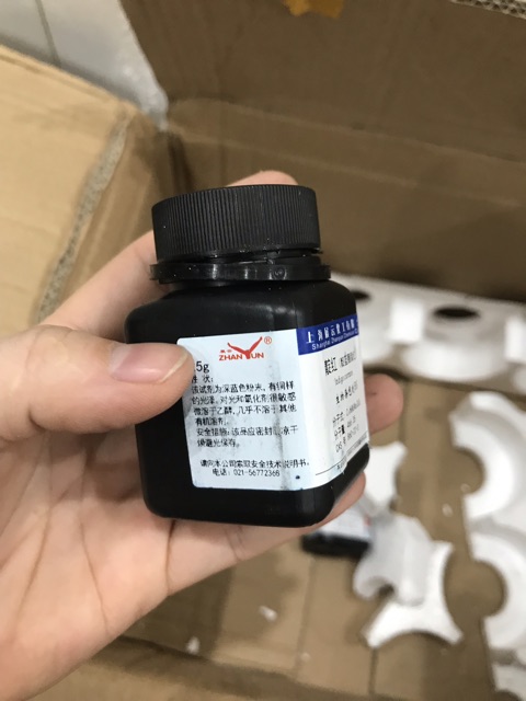 Hóa chất Indigo carmine CAS 860-22-0 C16H8N2Na2O8S2 chỉ thị lọ 25g