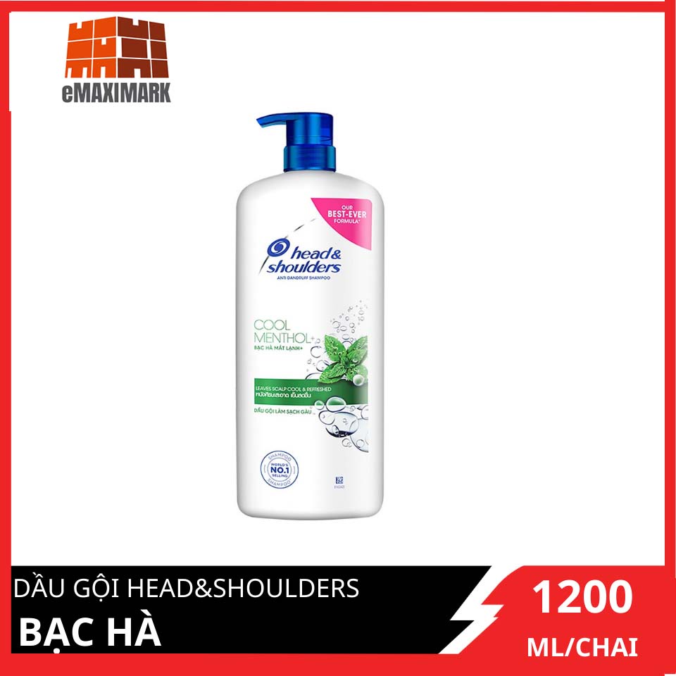 Dầu gội Head&Shoulders Bạc hà 1200ml