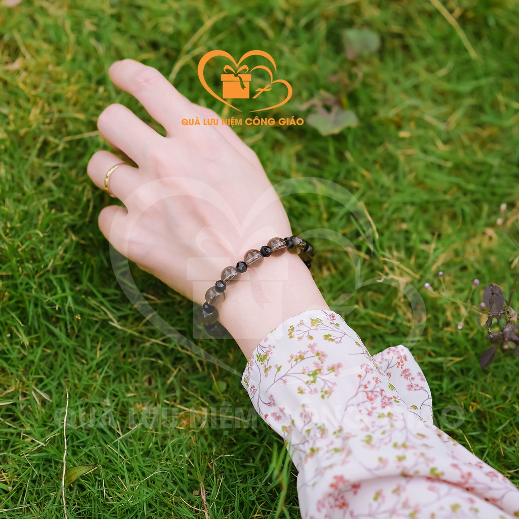 Chuỗi mân côi, vòng mân côi đeo tay đá cách nhựa