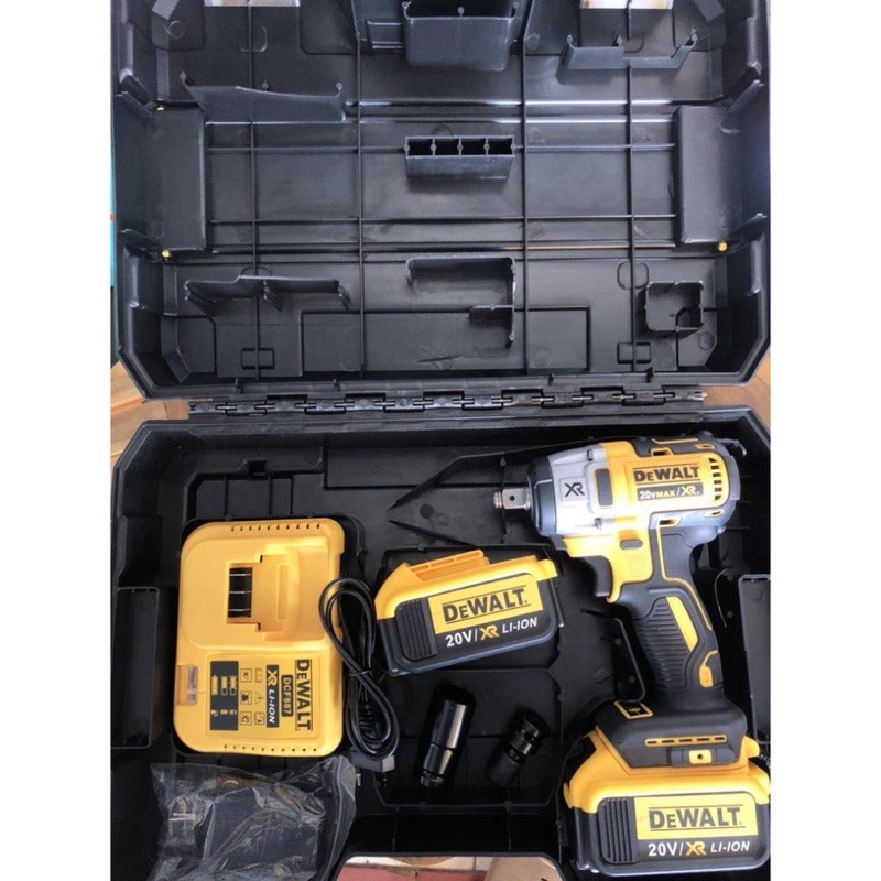 [ CAO CAP]MÁY SIẾT BULONG DEWALT 20V DFC887, ĐỘNG CƠ KHÔNG CHỔI THAN HÀNG CAO CẤP.TẶNG BỘ PHỤ KIỆN