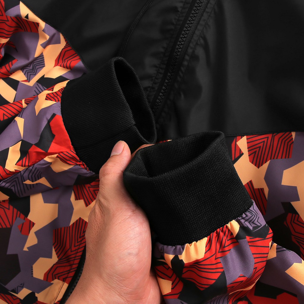 Áo khoác nam hoạ tiết FOFAS có nón, kiểu dáng thể thao, chất dù xịn may 2 lớp (6 màu cực đẹp)