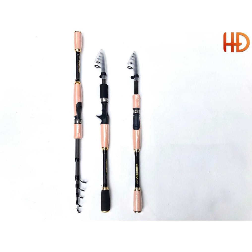 Cần câu lure rút gọn đứng và ngang 1m8, 2m1, 2m4 chính hãng T1999