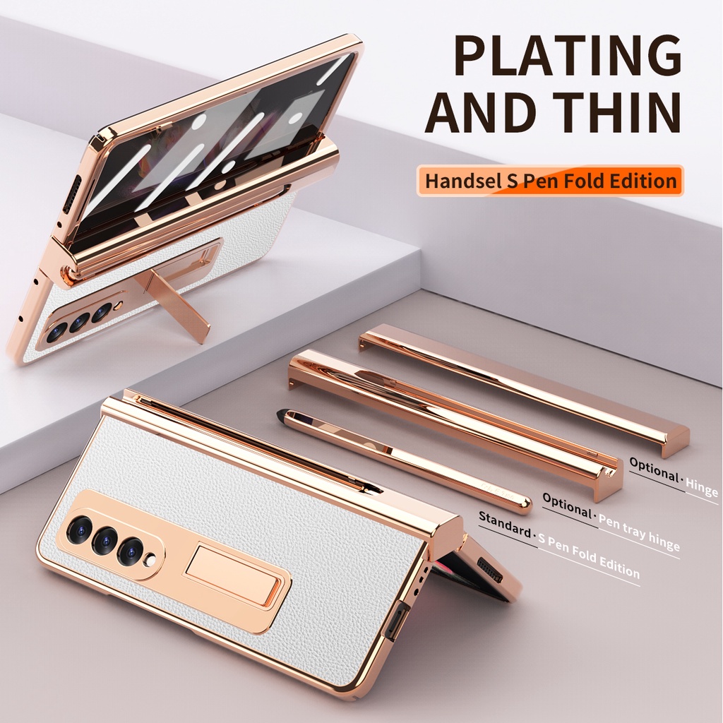 Bao Da Điện Thoại Có Nắp Gài Cho Samsung Galaxy Z Fold 3 5G Fold 2 5G
