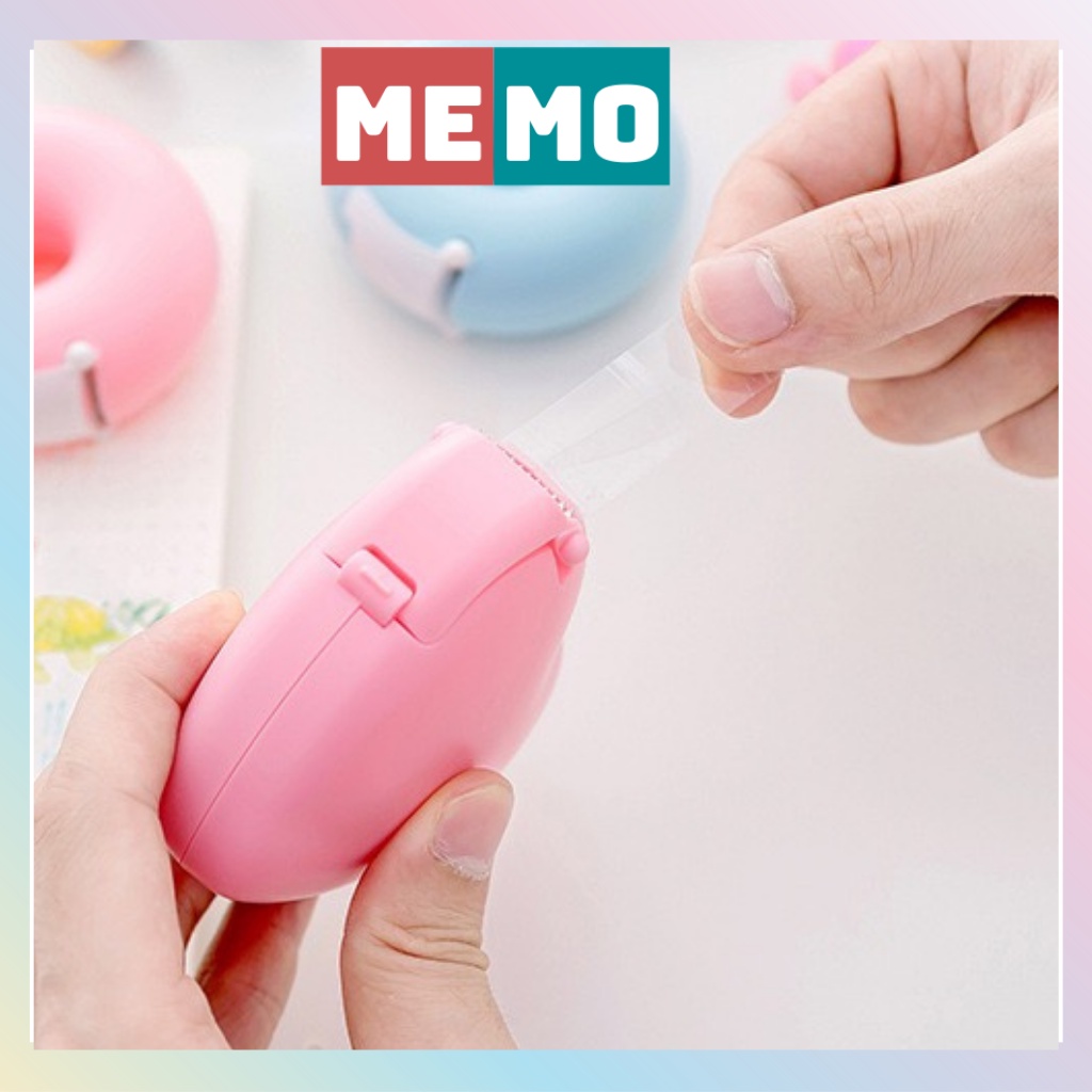 Dụng cụ cắt băng keo, washi tape MEMO, hộp đựng băng dính sáng tạo độc đáo phụ kiện trang trí cho học sinh