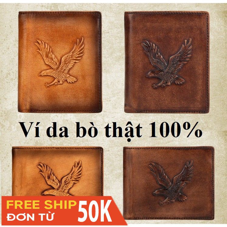 Ví nam da thật V125 đại bàng