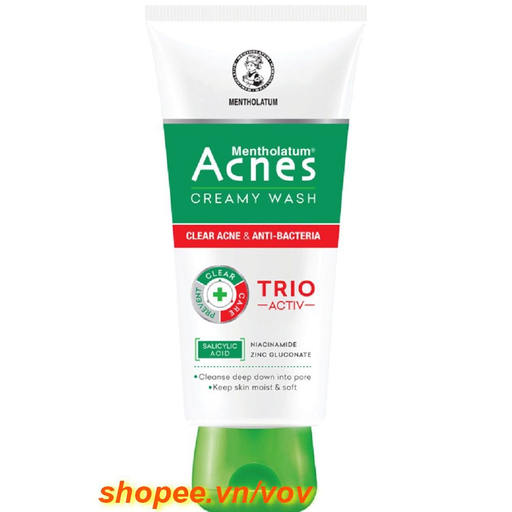 Kem Rửa Mặt Acnes 100g Giúp Ngừa Mụn Creamy Wash