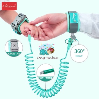 Dây đai chống đi lạc cho bé DHA - Lõi thép, chống xoắn, có khóa an toàn Ongbabie.shop