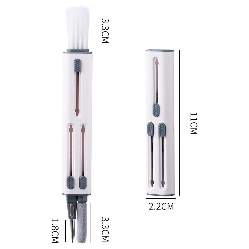 Bút Vệ Sinh Tai Nghe Bluetooth Đa Năng 3 Trong 1 Kèm Cọ Mềm