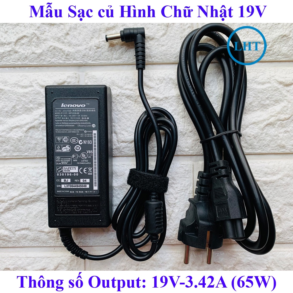 [Sạc ZIN] Sạc Laptop LENOVO 20V - 3.25A / 19V - 3.42A - 65W chân To Φ5.5*2.5mm dùng cho G470 G480 G460 Z480 V470 B470