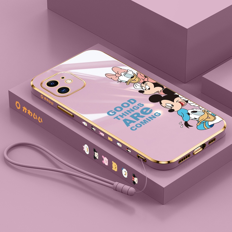 QIANZI Ốp Lưng Silicon In Hình Mickey Disney Cho iPhone 7plus iPhone 8plus iPhone X iPhone xs iPhone xr iPhone xr max