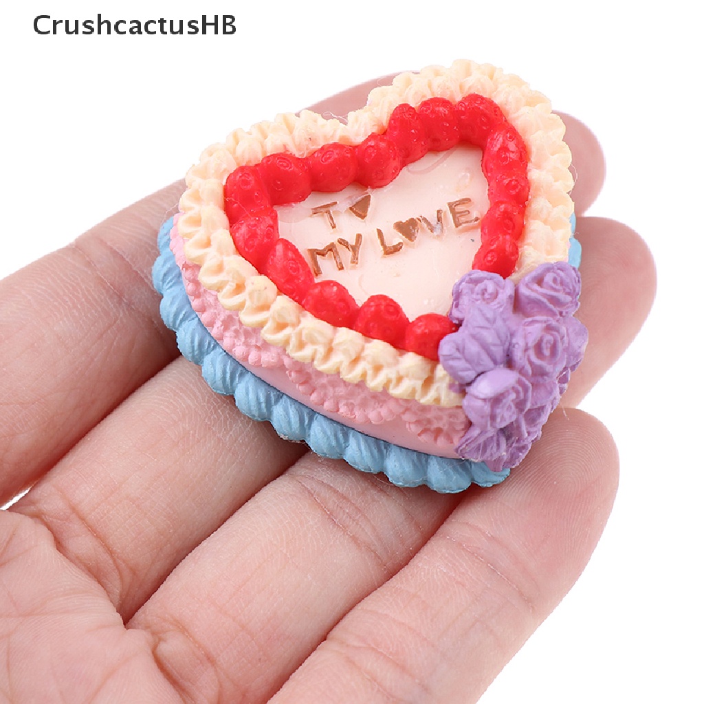 [CrushcactusHB] Birthday Cake Model Simulation Food Miniature Figurine Pretend play Kitchen Toy  Hot Sell