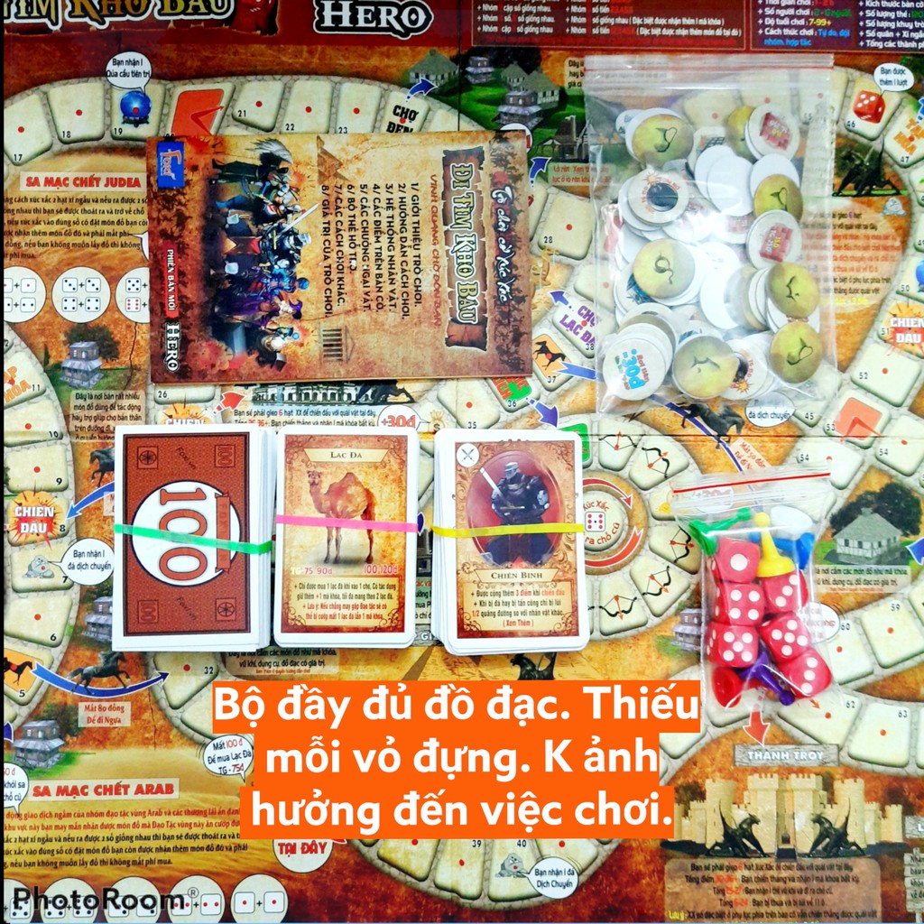 Board game-Đi tìm kho báu Phiên Bản HERO Foxi-Đồ chơi trẻ em phát triển AQ-EQ-IQ-Rèn khả năng giao tiếp-tư duy sáng tạo