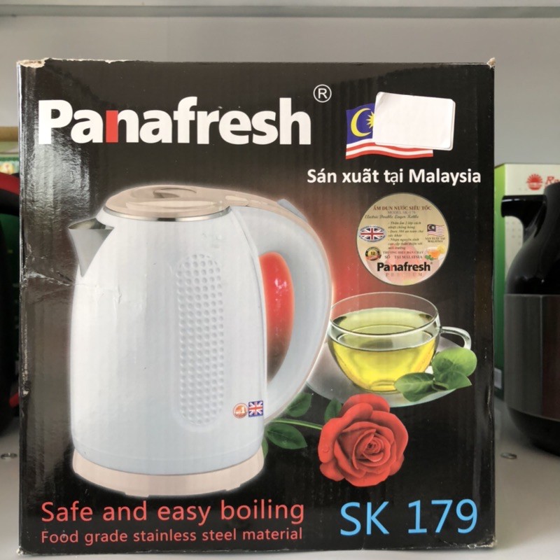Ấm siêu tốc 2 lớp Panafresh-Hàng nhập khẩu Malaysia
