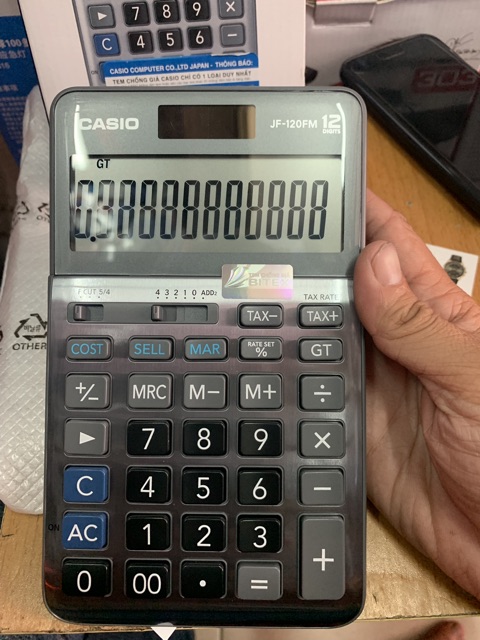 Máy Tính Casio JF120FM Để Bàn Mini Chính Hãng