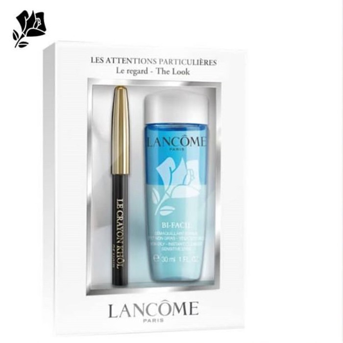 Set Lancome nước tẩy trang Bi-Facil 30ml và chì kẻ mắt Le Crayon Khol Ouibeaute