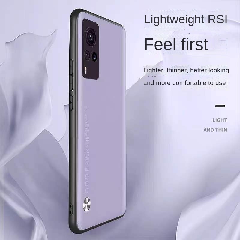 Ốp Điện Thoại Cạnh Mềm Màu Trơn Chống Sốc Cho Vivo X60 Pro X60 Pro+ X50 Pro X50 Pro+