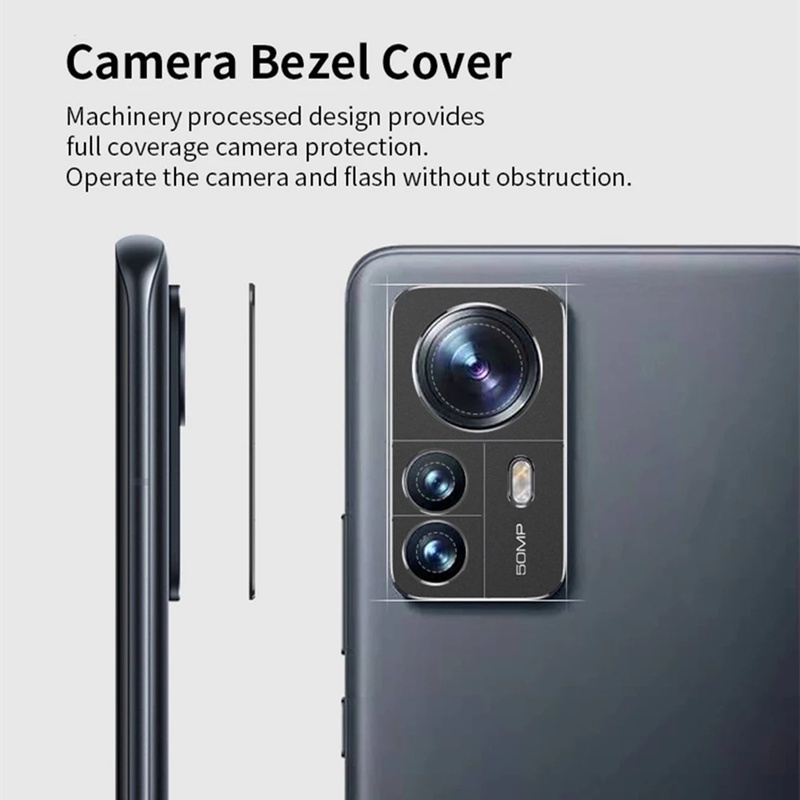 Miếng Dán Bảo Vệ Camera Sau Chống Trầy Xước Bằng Hợp Kim Nhôm Cho Xiaomi Mi 12 Pro 12X