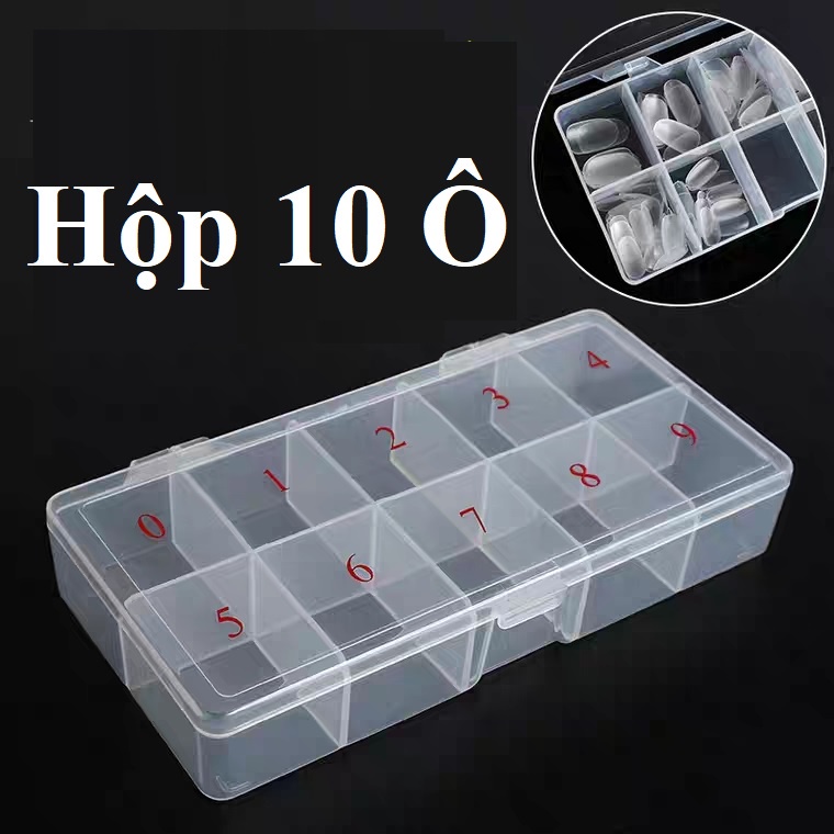 Hộp đựng móng giả 10 ô và 11 ô