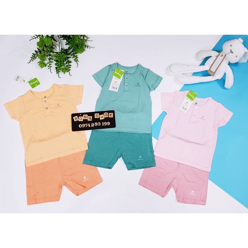 Bộ cộc sợi tre siêu mềm Lullaby 2021 bé trai/ bé gái (xả hàng)