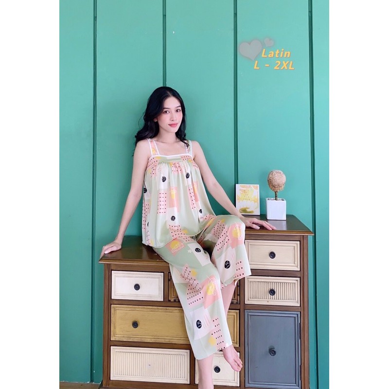 SIÊU PHẨM: LỤA LATIN (size L,2XL) 40-70kg ĐỒ BỘ SIÊU MỀM MÁT, CHUẨN CAO CẤP