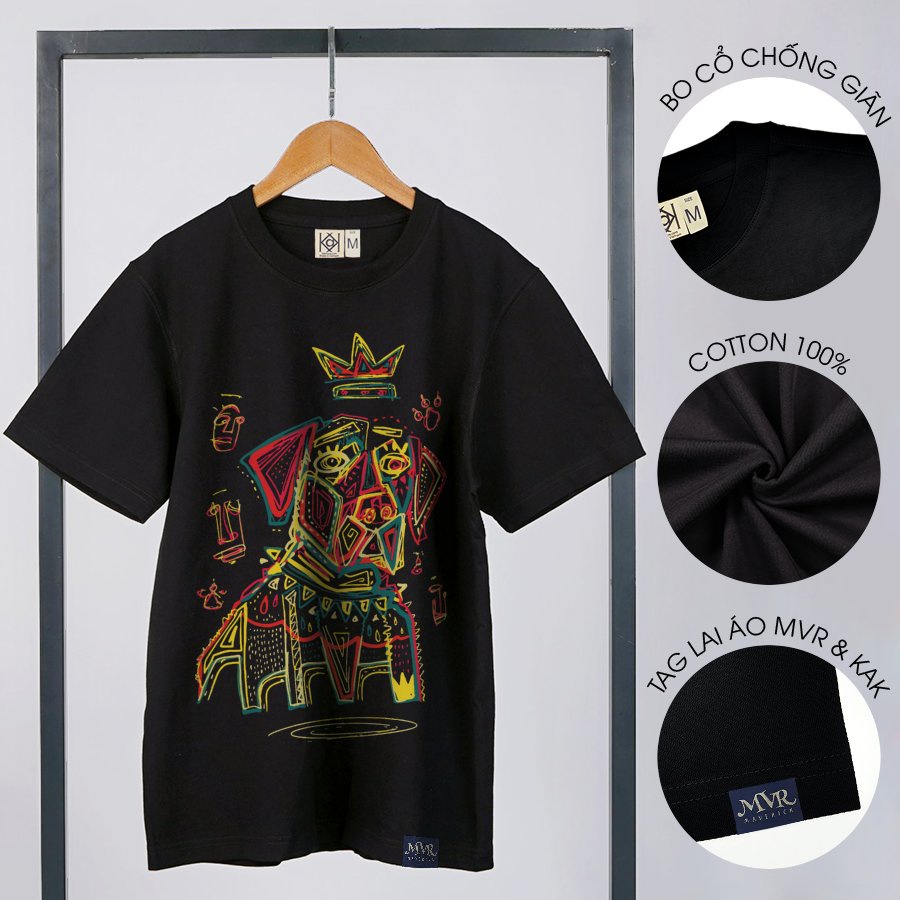 Áo thun nam phông nữ form rộng chú chó nhiều màu MVR size rộng tee Mỹ BB4337