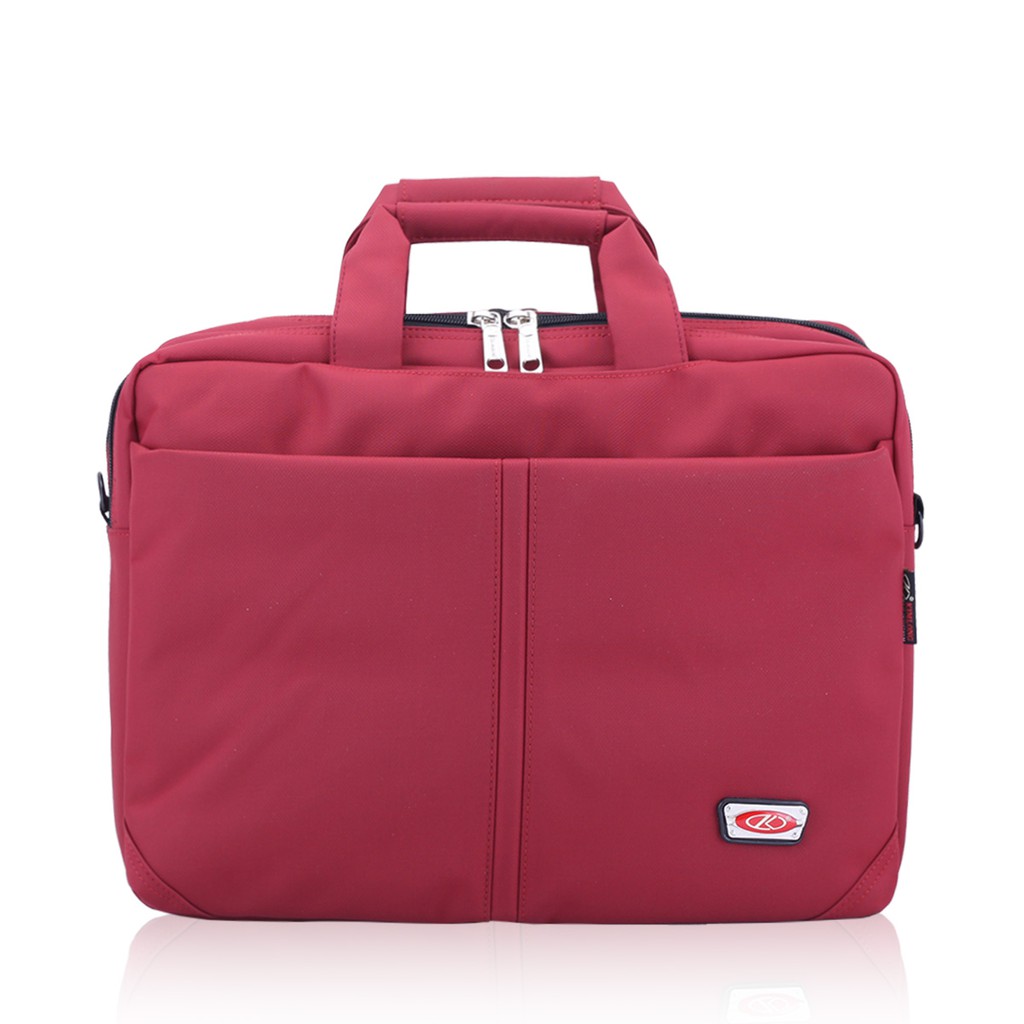 Cặp laptop đa năng, có quai đeo balo, cặp văn phòng có quai đeo chéo Kim Long KL33 màu đỏ | BigBuy360 - bigbuy360.vn