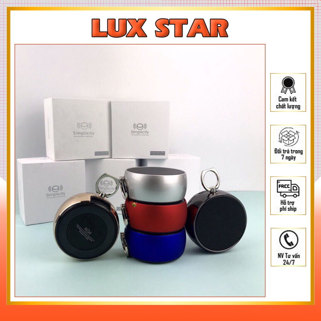 Loa Bluetooth Mini BS02 ⚡️Đ𝐈̉𝐍𝐇 𝐍𝐇𝐀̂́𝐓⚡️ Bass Hay, Thiết kế sang trọng, Nhỏ gọn, Tiện lợi, Hỗ trợ Thẻ Nhớ/Topshop