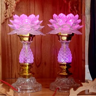Cặp Đèn Thờ Bông Sen Mạch Điện Tử