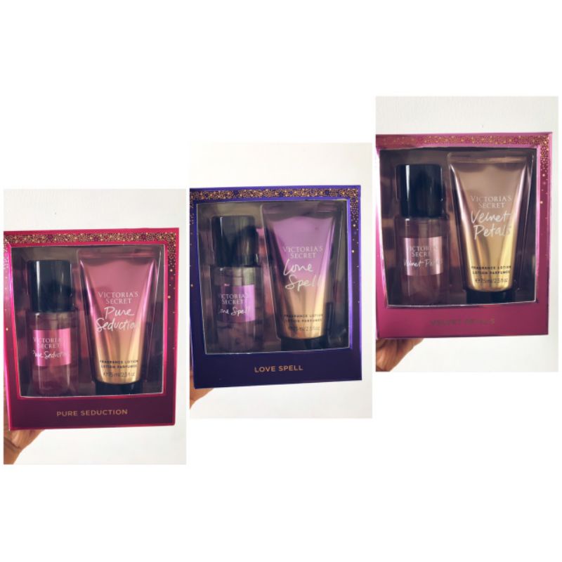 Set Body Mist và Lotion Victoria Secret