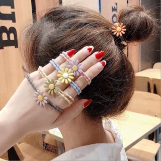 Dây Thun Cột Tóc Hoa Cúc Hàn Quốc Dễ Thương