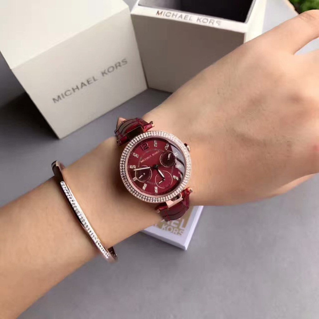 Đồng hồ nữ cao cấp Michael Kors Parker Mini Watch MK6451-Auth-Luxurydiamondwatch