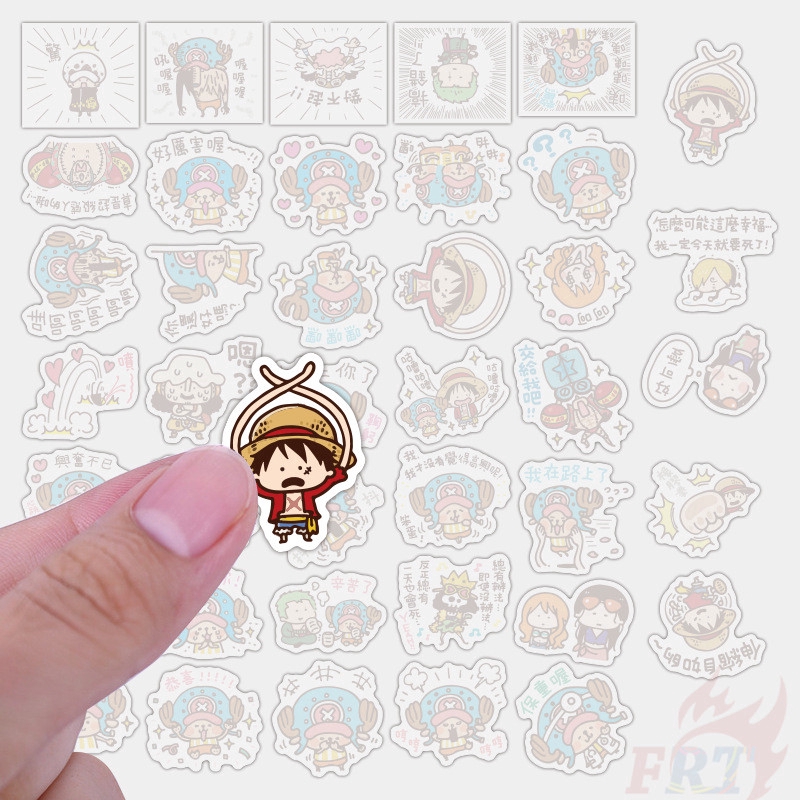 ☠ One Piece - Anime Giấy và decal dán tường ☠ 40Pcs/Set DIY Decals Stickers for Album Diary Laptop Scrapbooks Skateboard