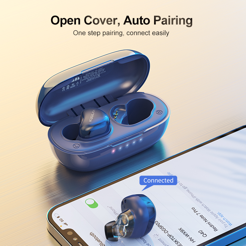 Tai nghe KUULAA Kl-Yp07 Tws Bluetooth không dây chạm cảm ứng vân tay giảm tiếng ồn cho Iphone Android