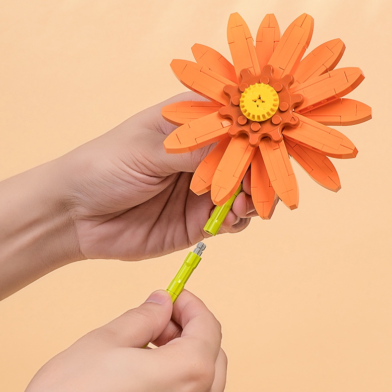 Bộ sản phẩm đồ chơi lắp ráp bông hoa trang trí sáng tạo