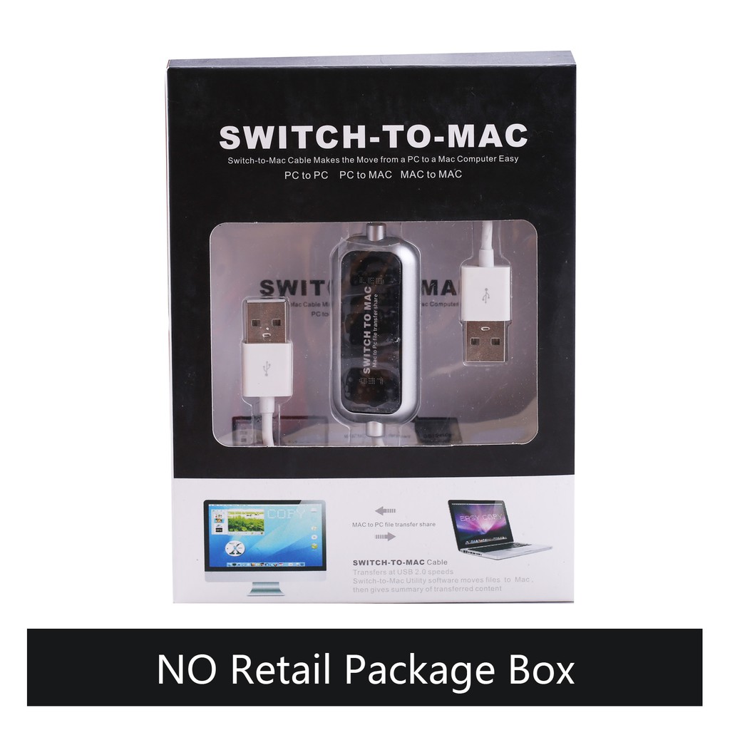 Cáp USB Thông Minh USB 2.0 Kết Nối Liên Kết Dữ Liệu trực tiếp Giữa MAC và PC Truyền Tập Tin 2 Máy Tính - Switch To MAC