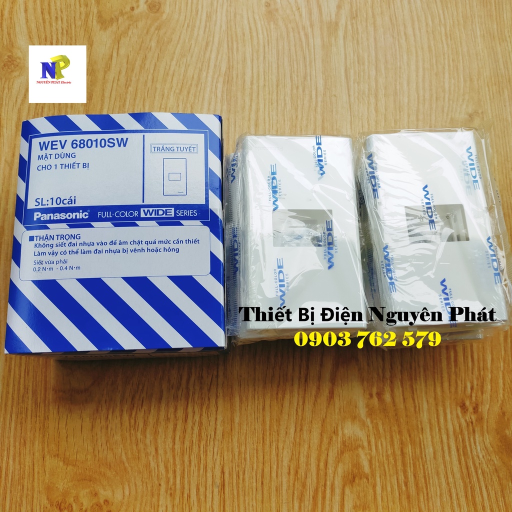 Combo 10 Sản Phẩm Cùng Loại Mặt Công Tắc Ổ Cắm Dòng Wide