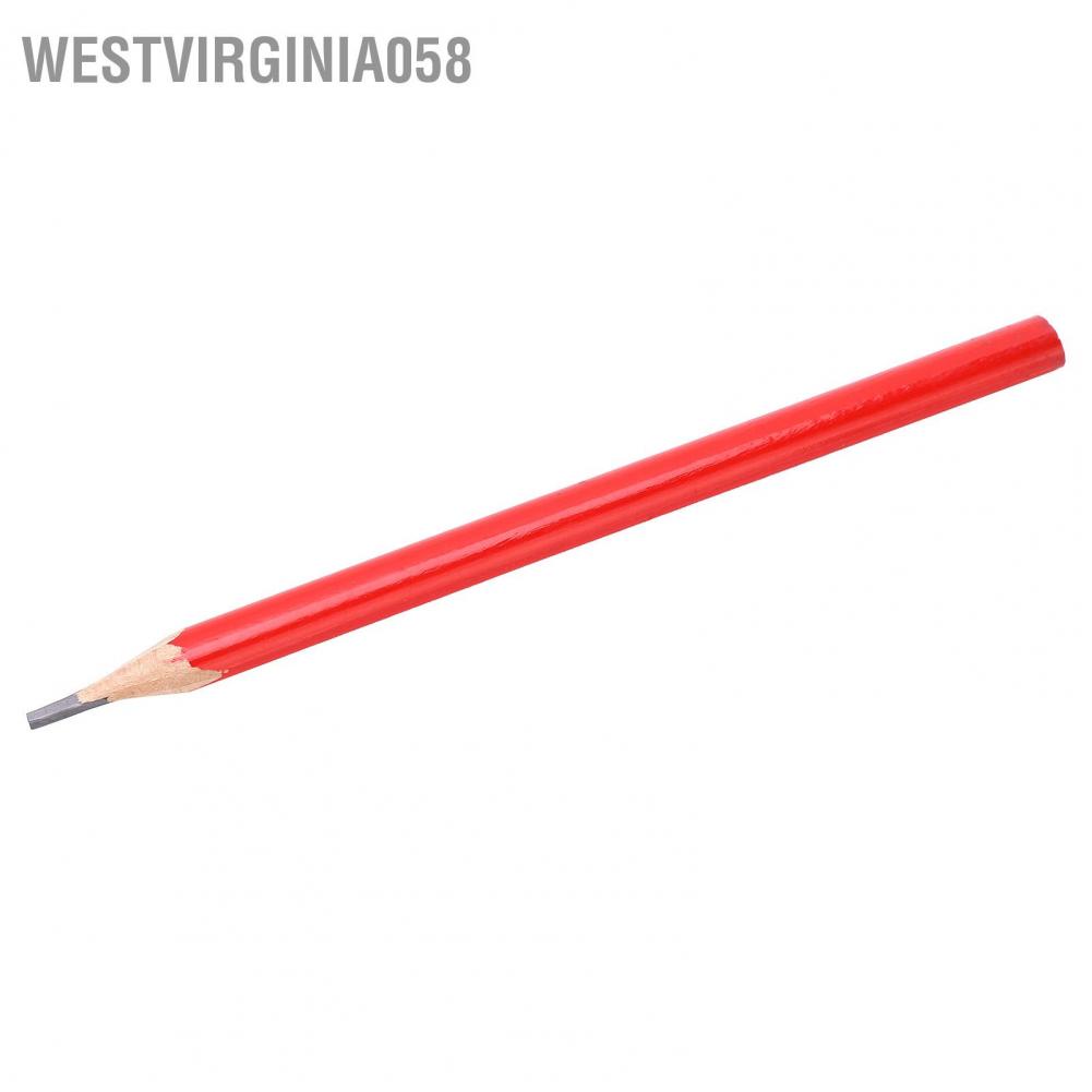Westvirginia058 12Pcs Carpenters Pencils Black Core Oval 2‑Head DIY Woodworking Mark Pen Hand Tools